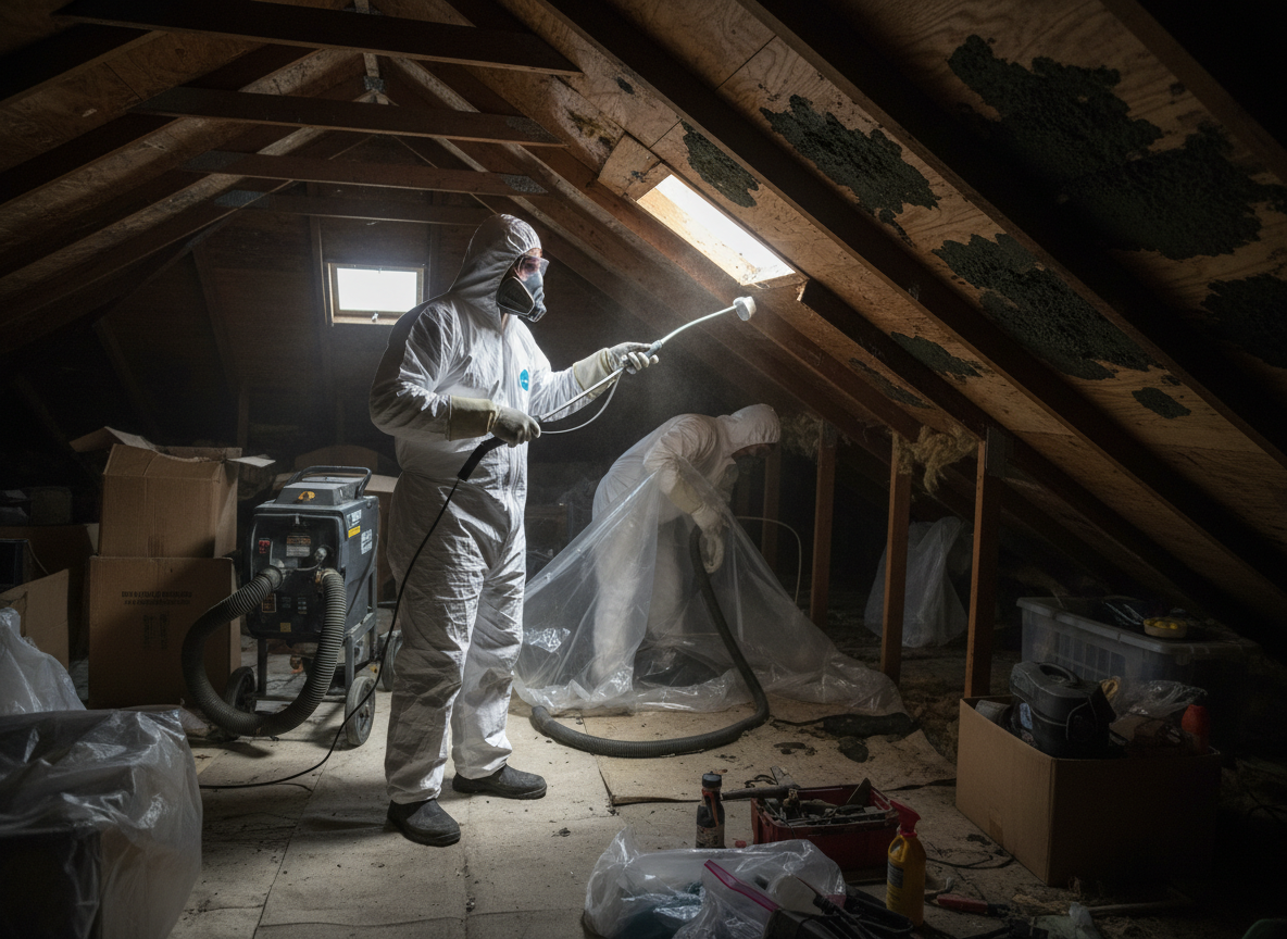 Attic Mold Testing and Removal in Sunland, CA